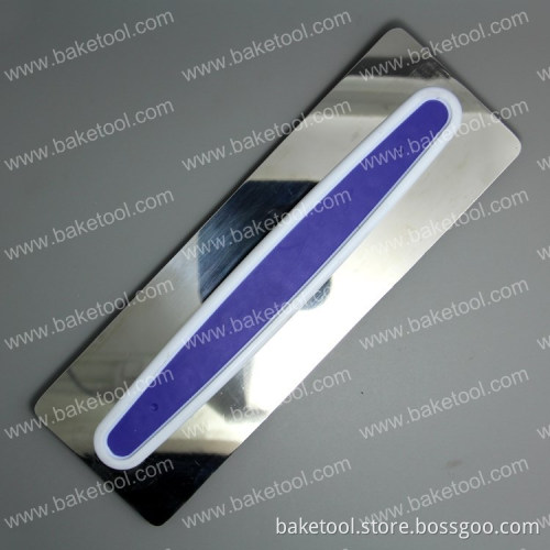 New Long stainless steel icing fondant smoother with hand grip